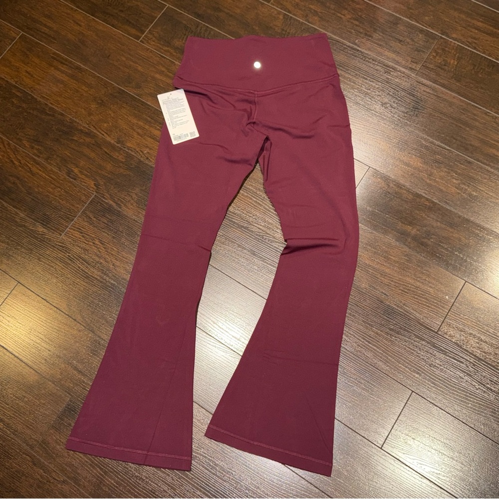 NWT! Lululemon Align High-Rise Mini-Flare Pant *Short Women’s Size 10 “Garnet”